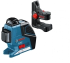 Nivela laser cu linii + suport universal Bosch  GLL 3-80 P + BM 1