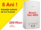 Bosch Gaz 4000 W cu tiraj fortat + Kit de evacuare ZW24-2AE
